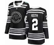 Women's Chicago Blackhawks #2 Duncan Keith Black 2019 Winter Classic Fanatics Branded Breakaway NHL Jersey