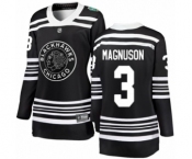 Women's Chicago Blackhawks #3 Keith Magnuson Black 2019 Winter Classic Fanatics Branded Breakaway NHL Jersey