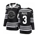 Women's Chicago Blackhawks #3 Pierre Pilote Black 2019 Winter Classic Fanatics Branded Breakaway NHL Jersey