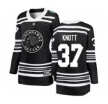 Women's Chicago Blackhawks #37 Graham Knott Black 2019 Winter Classic Fanatics Branded Breakaway NHL Jersey