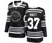 Women's Chicago Blackhawks #37 Graham Knott Black 2019 Winter Classic Fanatics Branded Breakaway NHL Jersey