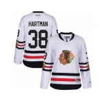 Women's Chicago Blackhawks #38 Ryan Hartman White 2017 Winter Classic Stitched NHL Jersey