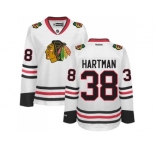 Women's Chicago Blackhawks #38 Ryan Hartman White Road Stitched NHL Jersey