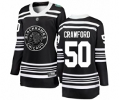 Women's Chicago Blackhawks #50 Corey Crawford Black 2019 Winter Classic Fanatics Branded Breakaway NHL Jersey