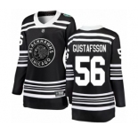 Women's Chicago Blackhawks #56 Erik Gustafsson Black 2019 Winter Classic Fanatics Branded Breakaway NHL Jersey