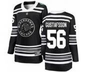 Women's Chicago Blackhawks #56 Erik Gustafsson Black 2019 Winter Classic Fanatics Branded Breakaway NHL Jersey