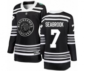 Women's Chicago Blackhawks #7 Brent Seabrook Black 2019 Winter Classic Fanatics Branded Breakaway NHL Jersey