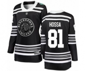 Women's Chicago Blackhawks #81 Marian Hossa Black 2019 Winter Classic Fanatics Branded Breakaway NHL Jersey