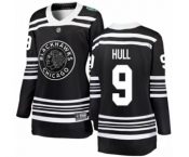 Women's Chicago Blackhawks #9 Bobby Hull Black 2019 Winter Classic Fanatics Branded Breakaway NHL Jersey
