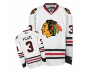 Women's Reebok Chicago Blackhawks #3 Pierre Pilote Premier White Away NHL Jersey
