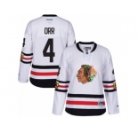 Women's Reebok Chicago Blackhawks #4 Bobby Orr Authentic White 2017 Winter Classic NHL Jersey