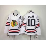 women nhl jerseys chicago blackhawks #10 sharp white[2015 winter classic]