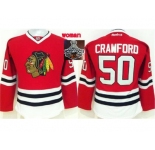 women nhl jerseys chicago blackhawks #50 crawford red[2015 Stanley cup champions]