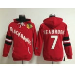women nhl jerseys chicago blackhawks #7 seabrook red[pullover hooded sweatshirt]