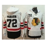 Chicago Blackhawks #72 Artemi Panarin White Name & Number Pullover NHL Hoodie