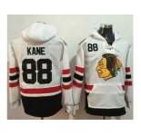 Chicago Blackhawks #88 Patrick Kane White Name & Number Pullover NHL Hoodie