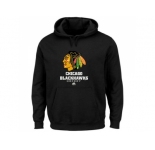 Chicago Blackhawks Majestic Black Critical Victory VIII Fleece Hoodie