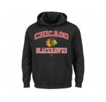 Chicago Blackhawks Majestic Black Heart & Soul Hoodie