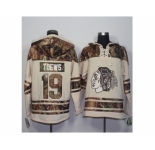 Men's Chicago Blackhawks #19 Jonathan Toews Cream Camo Stitched NHL Jersey