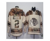 Men's Chicago Blackhawks #2 Duncan Keith Cream Camo Stitched NHL Jersey