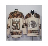 Men's Chicago Blackhawks #50 Corey Crawford Cream Camo Stitched NHL Jersey
