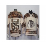Men's Chicago Blackhawks #65 Andrew Shaw Cream Camo Stitched NHL Jersey