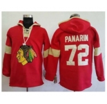Men's Chicago Blackhawks #72 Artemi Panarin Red Pullover Hoodie Stitched NHL Jersey