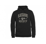 Men's Chicago Blackhawks Black Camo Stack Pullover Hoodie