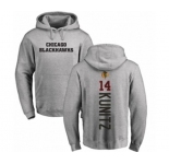 NHL Adidas Chicago Blackhawks #14 Chris Kunitz Ash Backer Pullover Hoodie