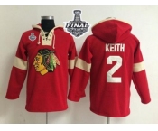 NHL Chicago Blackhawks #2 Duncan Keith Red 2015 Stanley Cup Pullover Jerseys