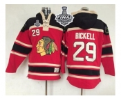 NHL Chicago Blackhawks #29 Bryan Bickell Red Sawyer Hooded Sweatshirt 2015 Stanley Cup Stitched Jerseys