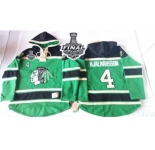 NHL Chicago Blackhawks #4 Niklas Hjalmarsson Green St. Patrick's Day McNary Lace Hoodie 2015 Stanley Cup Stitched Jerseys