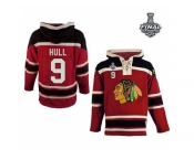 NHL Chicago Blackhawks #9 Bobby Hull Red Sawyer Hooded Sweatshirt 2015 Stanley Cup Stitched Jerseys