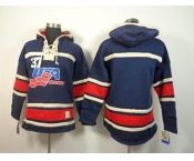 nhl jerseys #37 blue USA[pullover hooded sweatshirt]