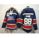 nhl jerseys #88 kane blue USA[pullover hooded sweatshirt]
