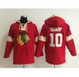 nhl jerseys chicago blackhawks #10 sharp red-cream-1[pullover hooded sweatshirt]