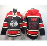 nhl jerseys chicago blackhawks #65 shaw red-black[pullover hooded sweatshirt][the skeleton head]
