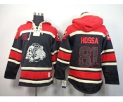 nhl jerseys chicago blackhawks #81 hossa red-black[pullover hooded sweatshirt][the skeleton head]