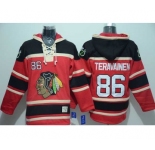 nhl jerseys chicago blackhawks #86 teravainen red[pullover hooded sweatshirt]