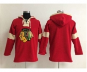 nhl jerseys chicago blackhawks blank red-cream[pullover hooded sweatshirt]