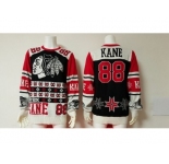 NHL Chicago Blackhawks #88 Patrick Kane Black Red Sweater