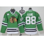 NHL Youth Blackhawks #88 Patrick Kane Green 2015 Stanley Cup Stitched Jerseys