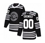 Youth Adidas Chicago Blackhawks #00 Clark Griswold Authentic Black 2019 Winter Classic NHL Jersey