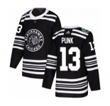 Youth Adidas Chicago Blackhawks #13 CM Punk Authentic Black 2019 Winter Classic NHL Jersey