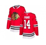 Youth Adidas Chicago Blackhawks #14 Richard Panik Red Home Authentic Stitched NHL Jersey