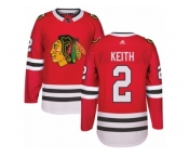 Youth Adidas Chicago Blackhawks #2 Duncan Keith Authentic Red Home NHL Jersey