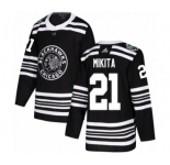 Youth Adidas Chicago Blackhawks #21 Stan Mikita Authentic Black 2019 Winter Classic NHL Jersey