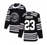 Youth Adidas Chicago Blackhawks #23 Michael Jordan Authentic Black 2019 Winter Classic NHL Jersey