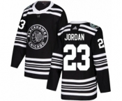 Youth Adidas Chicago Blackhawks #23 Michael Jordan Authentic Black 2019 Winter Classic NHL Jersey