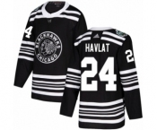 Youth Adidas Chicago Blackhawks #24 Martin Havlat Authentic Black 2019 Winter Classic NHL Jersey